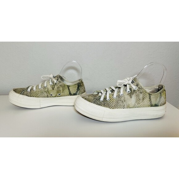CONVERSE Chuck Taylor All Star Snakeskin Platform Sneaker Shoes Women's SIZE 8.5 - Picture 2 of 9